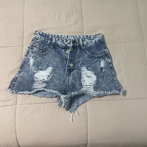 Ripped Jean shorts